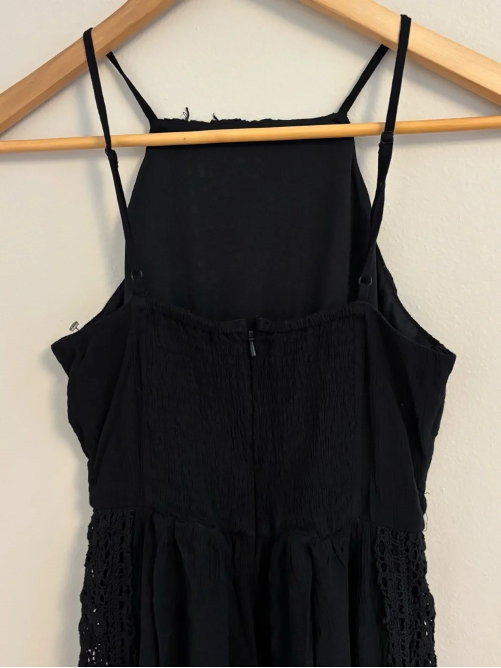 American Eagle Outfitters Black Lace-Front Jumpsuit - Picture 5 of 7